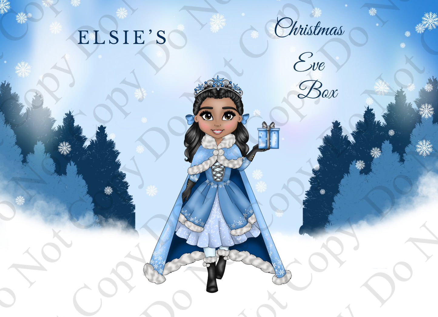 Snow Princess Custom Christmas Box (Multiple Options)